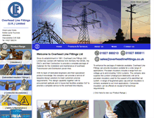 Tablet Screenshot of overheadlinefittings.co.uk